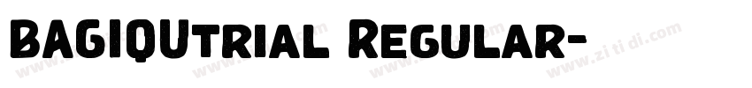BAGIQUtrial Regular字体转换